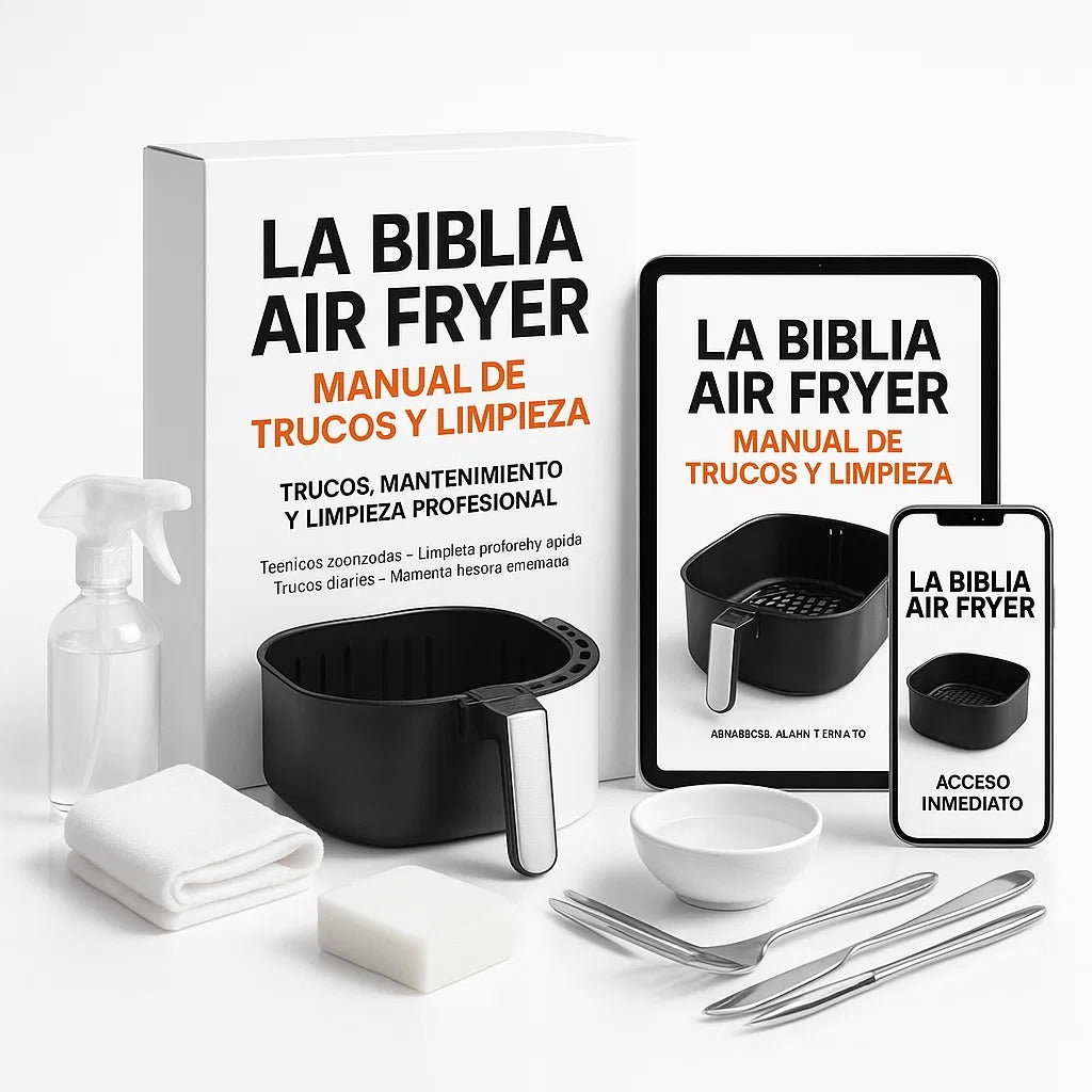 La Biblia de la Air Fryer – Guía Completa de Limpieza, Mantenimiento y Trucos Profesionales