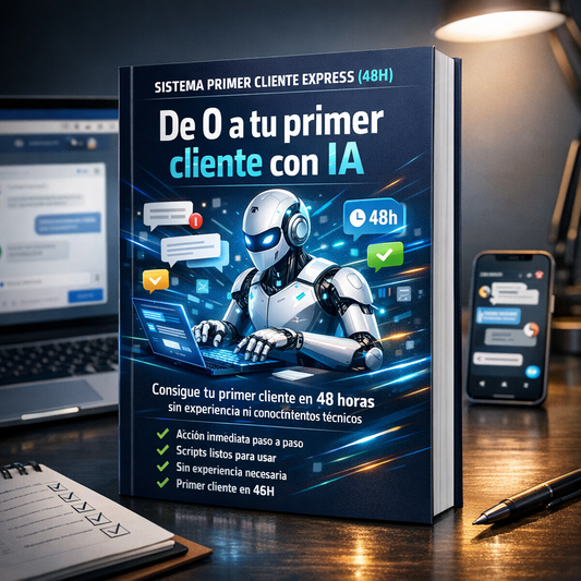 Sistema paso a paso para conseguir tu primer cliente con IA en 48 horas (sin experiencia ni conocimientos técnicos)