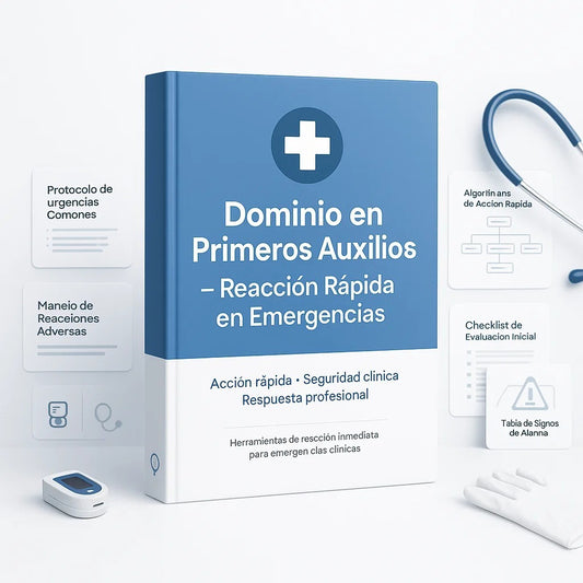 Dominio en Primeros Auxilios — Reacciona Rápido y Mantén Seguro a tu Paciente